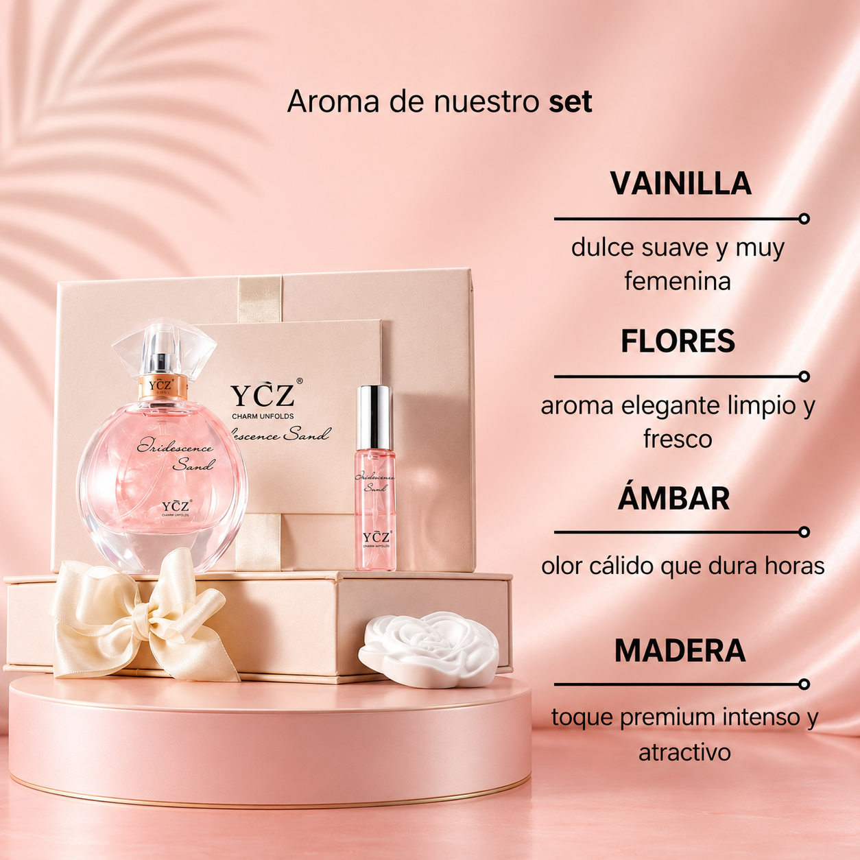 Set Perfume Atrae miradas al instante
