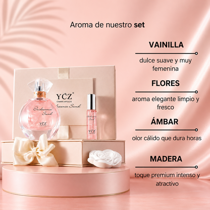Set Perfume Atrae miradas al instante