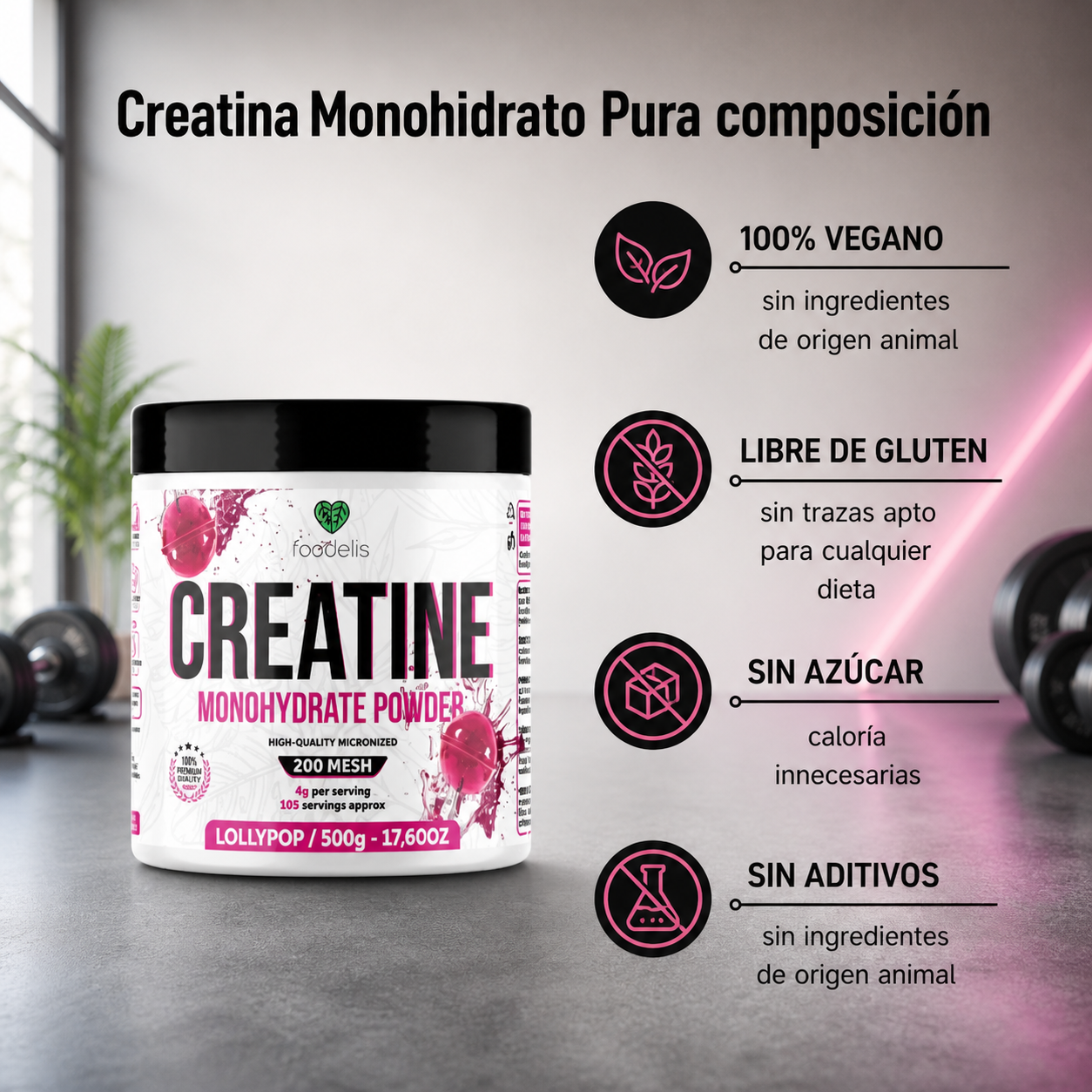 Creatina Foodelis Multisabor