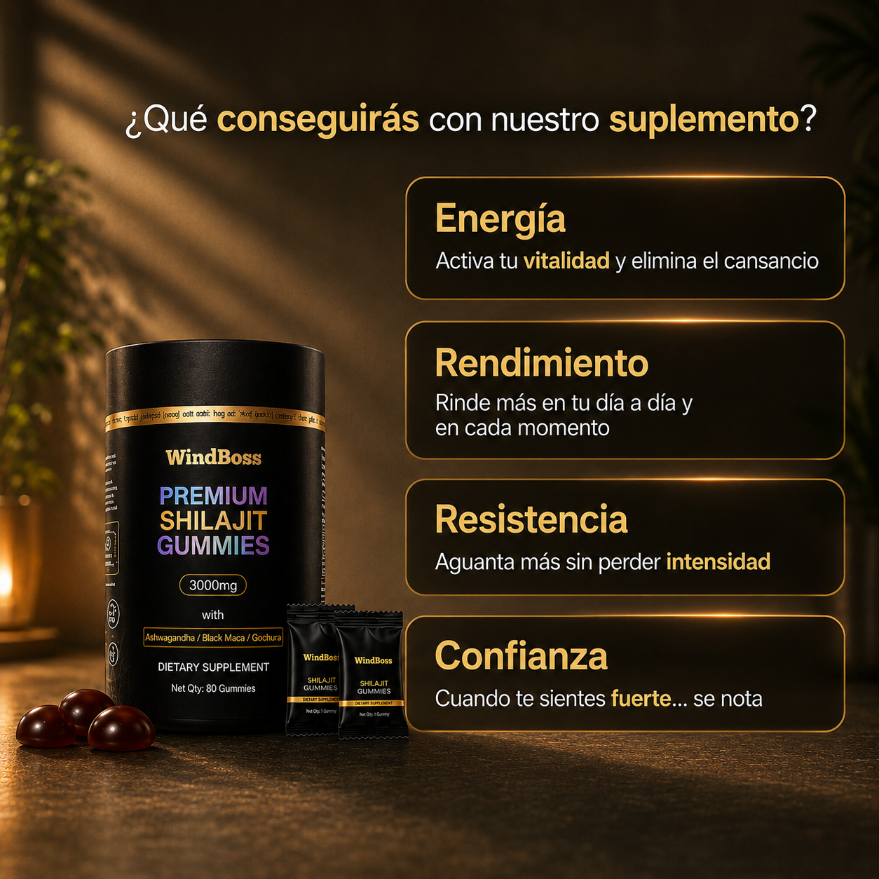 Gominolas Shilajit Recupera tu energía
