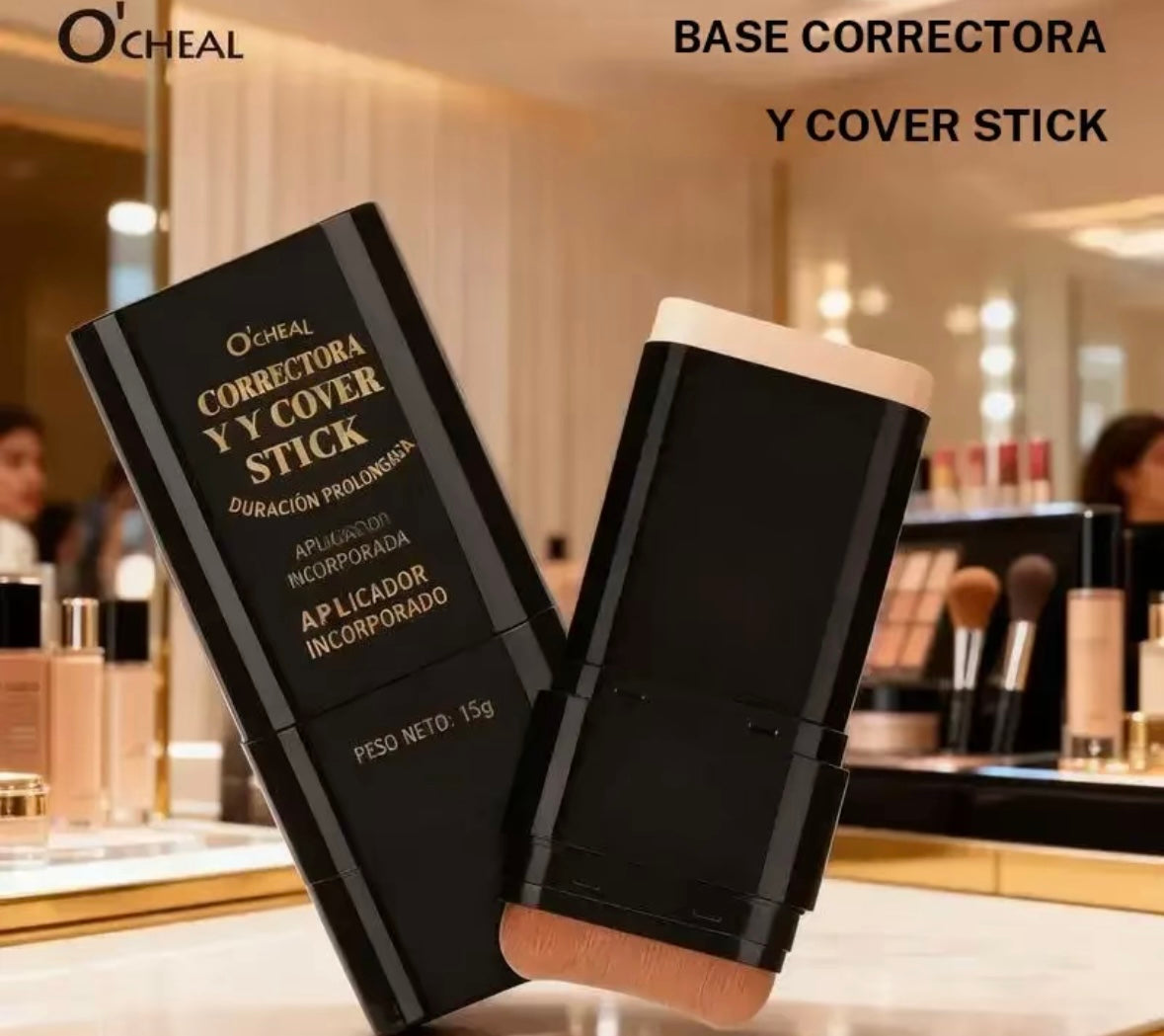 Corrector y stick antiarrugas