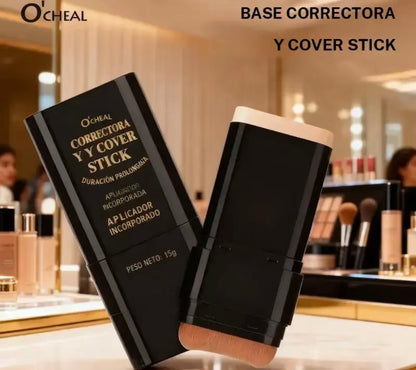 Corrector y stick antiarrugas